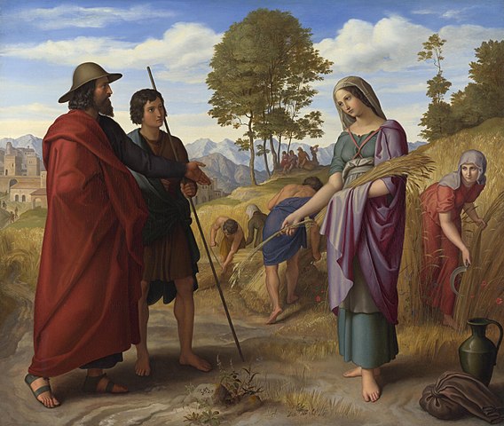Ruth im Feld des Boaz, Gemälde von Julius Schnorr von Carolsfeld, 1828